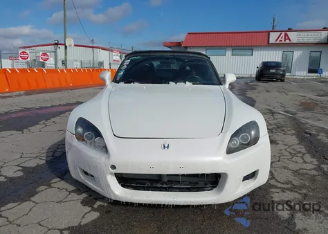 2000 Honda S2000 z USA, uszkodzony, nr VIN JHMAP1146YT004909